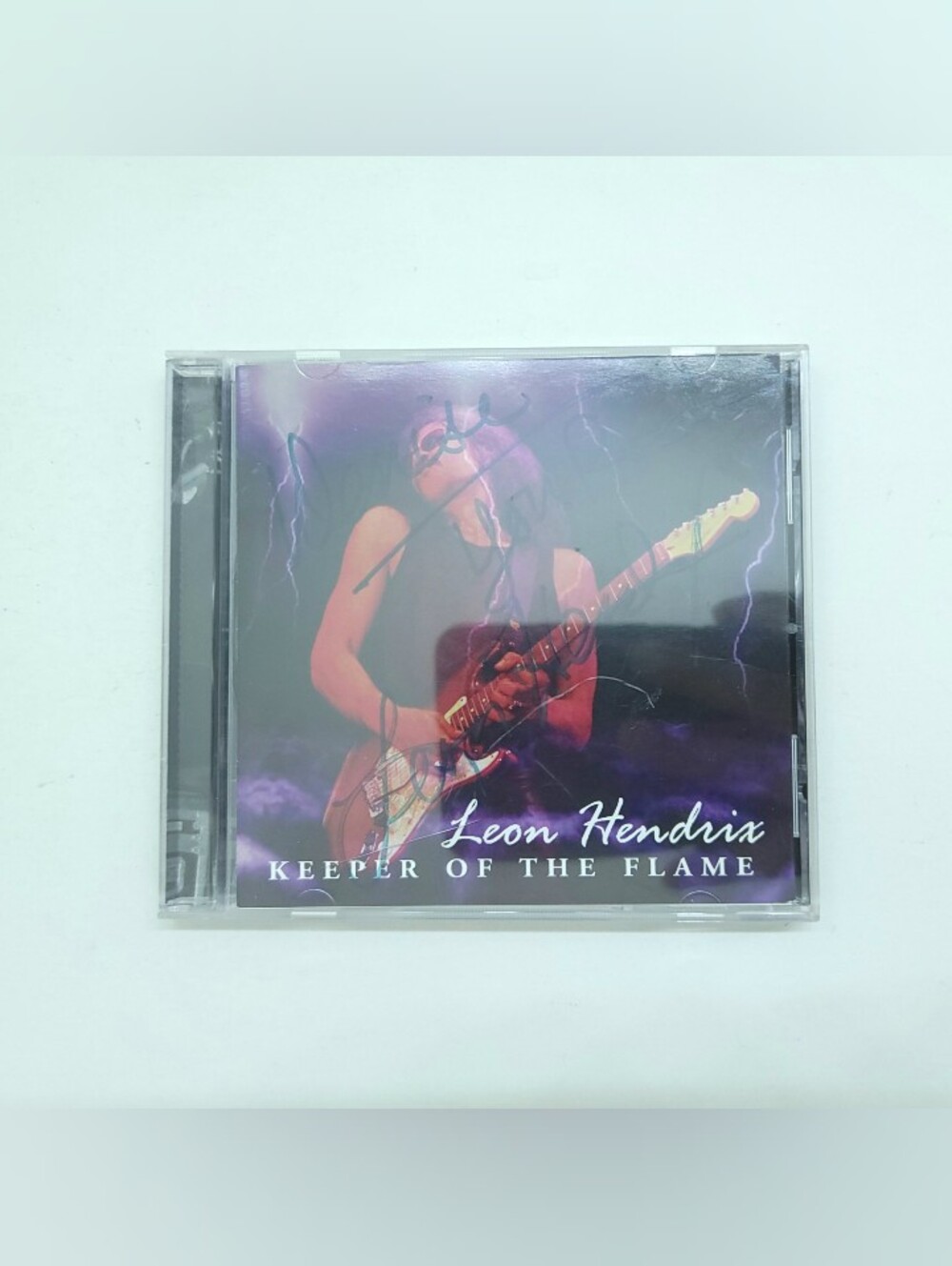 Leon Hendrix TRIPLE Signed Album CD - Keeper Of The Flame 2005 Autograph